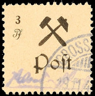3 Pfg Gezähnt, Type IV, Tadellos Gestempelt, Mi. 65.-, Katalog: 13AIV O3 Pfg Perforated, Type IV, Neat... - Grossraeschen