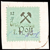 12 Pf. Schwarz A. Grün, Type IV (Schusterhammer), Klarer Kleiner Notstempel Vom 7.11.45, Tadellos, Katalog:... - Grossraeschen