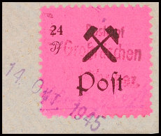 24 Pf. Freimarke, Type IV, A. Tadellosem Kl. Briefstück, Mi. 200.-, Katalog: 26IV BS24 Pf. Postal Stamp,... - Grossraeschen