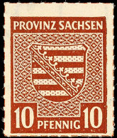 10 Pfg. Kinderhilfe, Aufdruck Type II, Ungebr., Mi. 400.- Für **, Katalog: 7II *10 Pfg. Childrenâ–Œs Help,... - Naumburg (Saale)