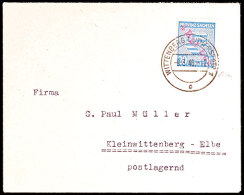 4 Auf 20 Pf. A. Brief Nach Kleinwittenberg, Mi 140.-, Katalog: 21X BF4 On 20 Pf. On Cover To Kleinwittenberg,... - Wittenberg