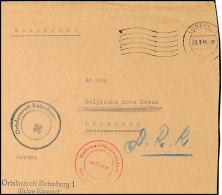 1945, Portofreier Wehrmachts-Brief Mit Absender-Stempel "Ortslazarett Ratzeburg 1 (Below Kaserne) Und Rotem K2... - Autres & Non Classés