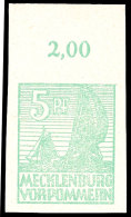 5 Pfg Mittelgrün, Postfrisch OR-Wert, Gepr. Kramp BPP, Mi 240.-, Katalog: 32xb **5 Pfg Medium Green, Mint... - Autres & Non Classés