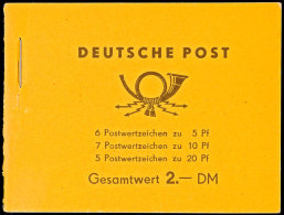 1957 - MH 2 B1, Tadellos Postfrisch Mit Originalklammerung Und Ohne Aufschlagebug, Mi. 240.-, Katalog: MH2b1... - Autres & Non Classés