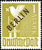 1 Mark Schwarzaufdruck Mit Aufdruckfehler VII, Tadellos Postfrisch, Gepr. Schlegel D. BPP, Mi. 750.-, Katalog:... - Autres & Non Classés