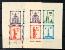 Freiburg-Blockpaar Tadellos Postfrisch, Mi. 150.-, Katalog: Bl.1AB **Freiburg Souvenir Sheet Pair In Perfect... - Autres & Non Classés