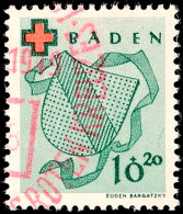 10 Pfg Deutsches Rotes Kreuz, Tadellos Gestempelt Mit Rotem Sonderstempel, Gepr. H.-D. Schlegel BPP, Mi. 100.-,... - Autres & Non Classés