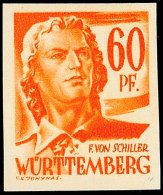 60 Pfg 1. Freimarkenausgabe, Tadellos Postfrisch, Mi. 75.-, Katalog: 10U **60 Pfg 1. Postage Stamps Issue, In... - Autres & Non Classés