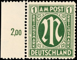 1 RM, Plattenfehler I-IV, Kpl., Postfrisch, Mi. 245,-, Katalog: 35Bz **1 RM, Plate Flaw I-IV, Complete, Mint... - Autres & Non Classés