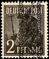 2 Pfg. Bandaufdruck, Aufdruck Senkrecht, Postfrisch, U.a. Gepr. Schlegel BPP, Katalog: 36IS **2 Pfg. Overprint,... - Autres & Non Classés