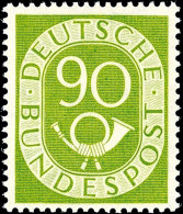 2-90 Pfg. Posthorn, Tadellos Postfrisch, Signiert Schlegel BPP, Fotoattest Schlegel D. BPP Attest/Certificate:... - Other & Unclassified