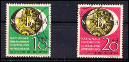 10 Pfg Und 20 Pfg Nationale Briefmarken Ausstellung, Tadellos Gestempelt, Mi. 110.-, Katalog: 141/42 O10 Pfg... - Other & Unclassified