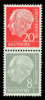 20 + 8 Pfg Heuss, Liegendes Wz., Senkrechter Zusammendruck, Tadellos Postfrisch, Mi. 70.-, Katalog: S51YII **20... - Se-Tenant