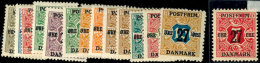 1918, Aufdruckserie Kpl. Mit Sauberen Falzresten, Dazu Nr. 86 X Ebenfalls Sauber * (gepr. Wahl BPP), Mi. 170,--,... - Autres & Non Classés