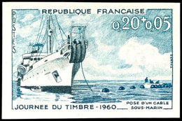 1960, 0,20 Fr. Tag Der Briefmarke, Abart "ungezähnt", Tadellos Postfrisch, Katalog: 1293U **1960, 0, 20... - Autres & Non Classés