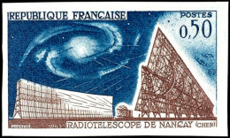 1963, 0,50 Fr. "Radioteleskop Von Nancy", Abart "ungezähnt", Tadellos Postfrisch, Dallay 100.-, Katalog: 1443U... - Autres & Non Classés
