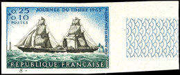 1965, 0,25 Fr. Tag Der Briefmarke, Abart "ungezähnt", Tadellos Postfrisch, Katalog: 1505U **1965, 0, 25... - Autres & Non Classés