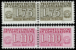 40 L. - 110 L. Gebührenmarke Für Paketzustellung, Tadellos Postfrisch, Mi. 950.-, Katalog: 5/8 **40... - Non Classés