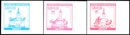 0,50 - 1,20 ND. Orthodoxe Kirche Von Ilok Ungezähnt Vom Rechten Bogenrand, Postfrisch, Katalog: 78/80U... - Croatie