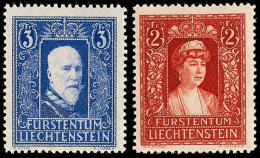 2 Fr. Und 3 Fr. Fürstenpaar Tadellos Postfrisch, Mi. 300.-, Katalog: 140/41 **2 Fr. And 3 Fr. Prince And... - Autres & Non Classés