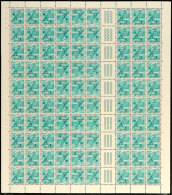 5 Rp. Landschaften 1937, Zwischensteg Mit 3 Kreuzreihen, Postfrisch, Mittig Waager. Gefaltet, Mi. 400,-, Katalog:... - Carnets