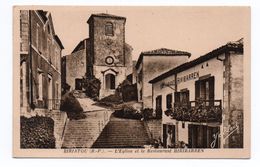 BIRIATOU (64) - L'EGLISE ET LE RESTAURANT HIRIBARREN - Biriatou