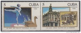 1988.15- * CUBA 1988. MNH. 40 ANIV. BALLET NACIONAL DE * CUBA. ALICIA ALONSO. CENTOR GALLEGO SE-TENAM. - Ongebruikt