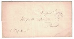 1849 - LAC LETTRE DE PORRENTRUY NON-AFFRANCHIE POUR MONSIEUR LE MAIRE DE BONCOURT (SANS TIMBRE) - 1843-1852 Timbres Cantonaux Et  Fédéraux