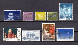 IRLANDE N° 251 262 300 320A 331 410 501 530 ET 555 (o) (YT) 9 TIMBRES OBLITERES - Collections, Lots & Séries