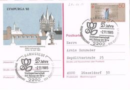 24767. Entero Postal BARMSTEDT (Alemania Federal) 1985. Jumelage Con Roissy En Brie - Geïllustreerde Postkaarten - Gebruikt