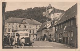 AK Liebstadt Markt Gasthof Schwarzes Kleeblatt Bus A Glashütte Schlottwitz Weesenstein Pirna Börnersdorf Breitenau Döbra - Liebstadt