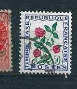 N° 101  Timbre-taxe - Fleurs Des Champs Trèfle 0,50 F 1964 1967 France Oblitéré - 1960-.... Gebraucht