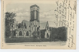 U.S.A. - MASSACHUSETTS - SPRINGFIELD - Memorial Church - Springfield