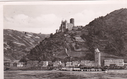 ALLEMAGNE . ST GOARSHAUSEN. MIT BURG KATZ.  ANNÉE 1956 + TEXTE + TIMBRE - Rhein-Hunsrueck-Kreis