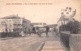 Ligny En Barrois   55    Rue De St Dizier .   Hôtel        (En Partie Décollée  Voir Scan) - Ligny En Barrois