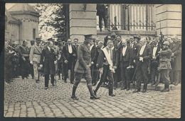 +++ CPA - Manifestation Patriotique 1920 En L'honneur Des Martyrs De ROSSIGNOL - Roi Sortant Du Palais ...- 5/6  // - Tintigny