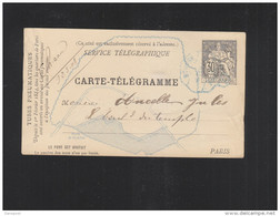 Carte Telegramme Pneumatique Bourse - Pneumatic Post