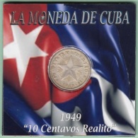 1949-MN-116 CUBA REPUBLICA. SILVER 10c STAR 1949. ESTRELLA RADIANTE. XF - Cuba