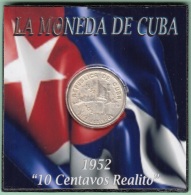 1952-MN-120 CUBA REPUBLICA. KM 23. SILVER. 10c. 1952. 50 ANIV REPUBLICA. INGENIO LA DEMAJAGUA. XF. - Kuba