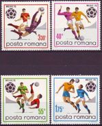 ROMANIA 2842-2845,unused,football - Neufs