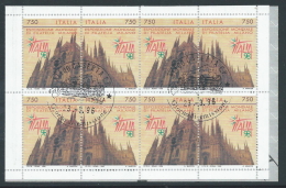 1996 ITALIA LIBRETTO ITALIA 98 DUOMO DI MILANO ANNULLO PRIMO GIORNO - Postzegelboekjes