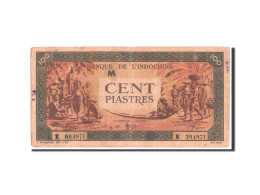 Billet, FRENCH INDO-CHINA, 100 Piastres, 1945, Undated, KM:73, TB - Indochine