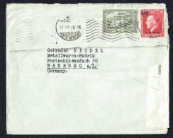 1949  Lette D'Athènes Pour L'Allemagne De L'Ouest - Contrôle Des Changes - Lettres & Documents