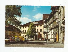 Cp,  Automobiles , Camionnette , Fourgonnette , Allemagne , BRAUNSCHWEIG , Burgplatz , Voyagée 1977 - Voitures De Tourisme