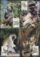 1986 WWF: Majom Sor Mi 184-187 4 Db CM-en - Sonstige & Ohne Zuordnung