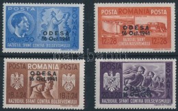 ** 1941 Odessza Elfoglalása Felülnyomott Sor Mi 712-715 - Sonstige & Ohne Zuordnung