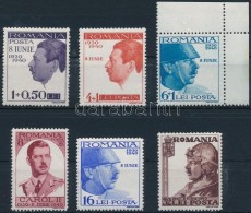 ** 1940 II. Károly Király Sor Mi 625-630 - Altri & Non Classificati