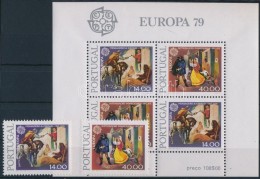 ** 1979 Europa CEPT Sor Mi 1441-1442 X + Blokk Mi 27 - Other & Unclassified