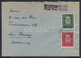 1950 Bach Sor FDC Hollandiába Mi 121-122 - Other & Unclassified