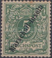 * Marshall Inseln 1897 Mi 2 I Pici Rozsdafolt / Small Stain. Certificate: Bühler - Sonstige & Ohne Zuordnung